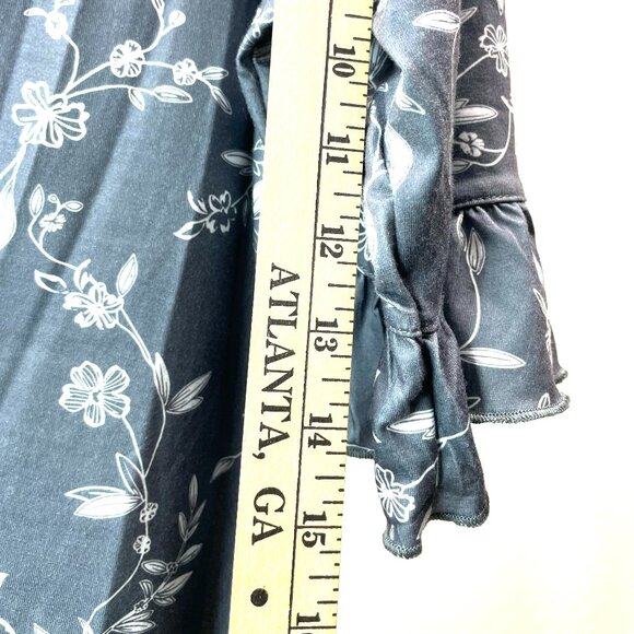 Zeagoo Women’s Floral Top with Ruffle Sleeves – Size L – New with Tags - Picture 7 of 8
